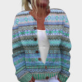 Rita | Jacquard Mintás Kardigán
