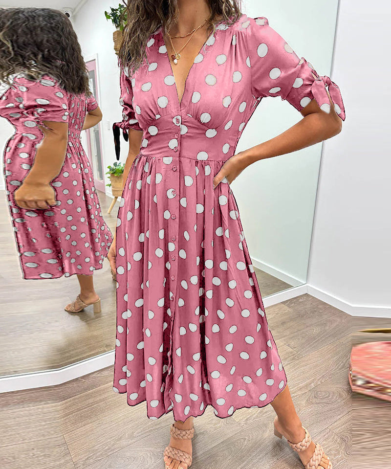 Magda - Elegáns Pöttyös Ruha