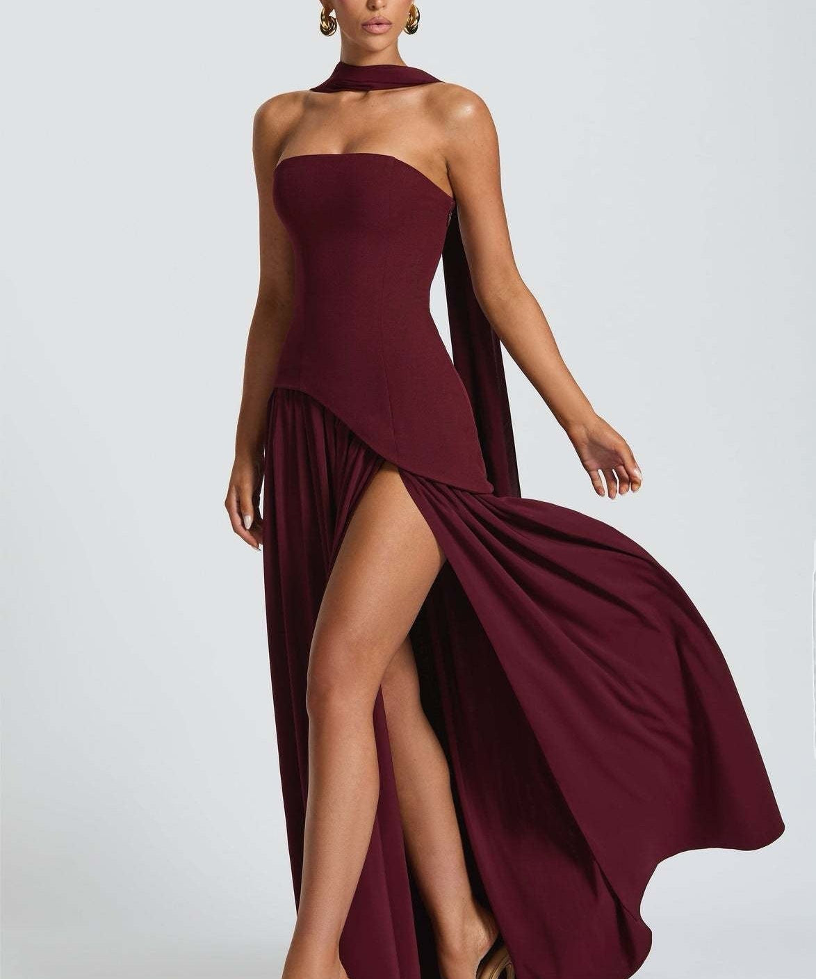 Flóra - Elegáns hosszú ruha